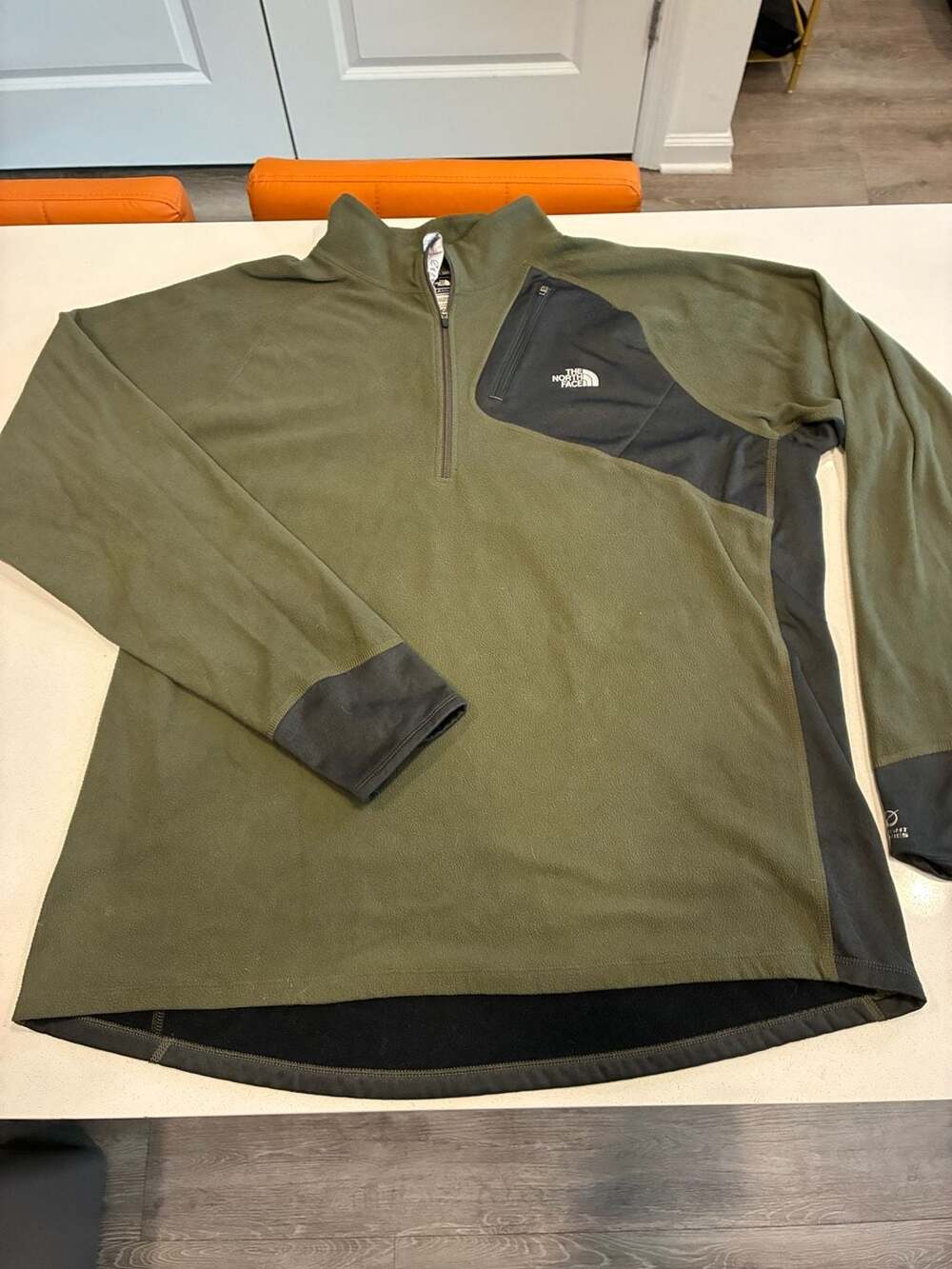 The North Face Flight Series 1/4 Zip Fleece Size XXL Green